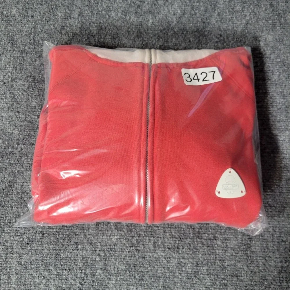 Devil Nut Hoodie Sweatshirt Women Medium Red Full Zip Casual Graphic‎ Streetwear